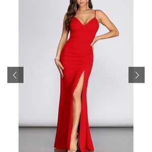 Bright red Windsor dress!